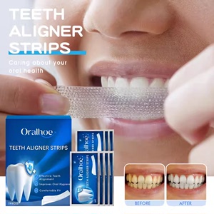 欧美Teeth Strips牙齿美容贴缩牙缝美白贴隐形矫正贴去烟渍除黄牙