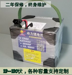 电动车/船用动力锂电池12v24v36v48v60v72v84v96伏三元聚合物