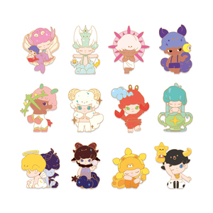 00yiyiyi1988淘宝限量正品popmart泡泡玛特pucky毕奇星座系列胸针