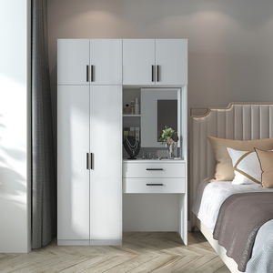 现代简约梳妆台衣柜一体储物梳妆柜小户型卧室收纳柜化妆镜化妆桌