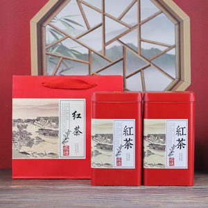 新款红茶茶叶罐铁罐一斤装古树红茶铁观音通用金属包装空礼盒定制
