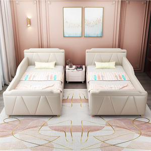 小孩床拼接大床边公主