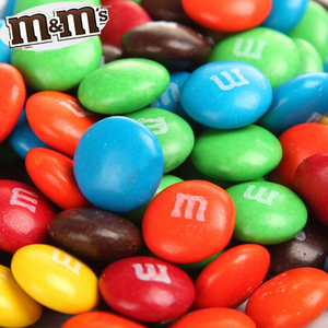 美国进口原产玛氏m&m牛奶/花生巧克力豆250g裱零食喜糖抖音彩虹