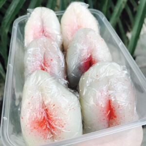 传统糕点 南京绿柳居 寿桃糕团 团子 香甜豆沙馅 糯米糕青团麻薯