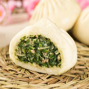 和善园包子 【荠菜肉包】手工包子 两只真空装 早餐 南京美食