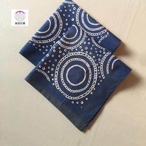 简约布艺绣花餐垫餐巾小方巾布美式棉麻口布红酒杯西餐围嘴布