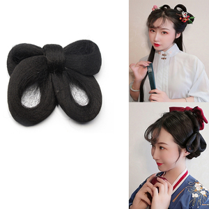 汉服假发包三环发髻手残党新手好用全发丝软发环蝴蝶发包后压造型