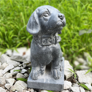 石头狗狗青石雕刻工艺品看门狗十二生肖狗门前小狼狗镇宅家居摆件