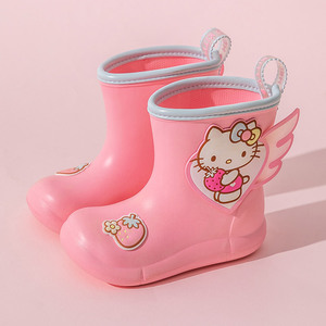 凯蒂猫儿童防水雨鞋kt猫女童宝宝防滑雨靴小女孩学生小童幼儿水鞋