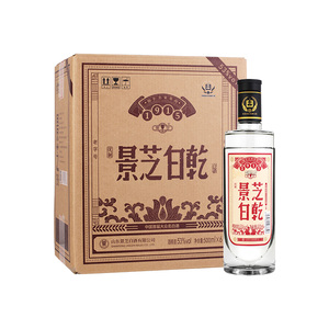 【酒厂自营】53度500ml优制景芝白干1915整箱6瓶装国产白酒