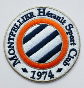 法甲蒙彼利埃队徽徽章足球刺绣补丁贴电脑绣花布帖臂章胸章logo