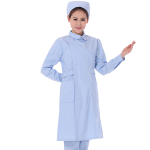 南丁格尔护士服导医服医护用工作服翻领护士服长袖大褂套装
