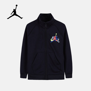 nike air jordan 耐克童装男童针织外套2022春秋小童休闲上衣夹克
