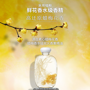 菩璞腊梅花无火房间香薰香氛室内香味神器持久干花藤条空气淡香