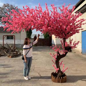 仿真桃花树室内外装饰假桃树许愿树商场摆设红包树绿植造景樱花树