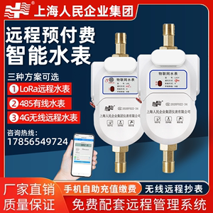 上海人民企业lora远传水表抄表4G物联网水表扫码智能远程预付水表