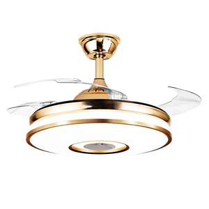 美的美吊扇灯隐形风扇灯餐厅带灯电风扇家用客厅卧室灯扇一体电扇