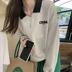 春季辣妈春装侧拉链哺乳期外出上衣服潮妈春秋款产后薄款外穿卫衣