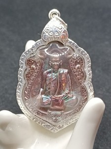 纳渡·泰国佛牌 古巴磐石2561舍玛自身 背后经典双虎 包纯银壳