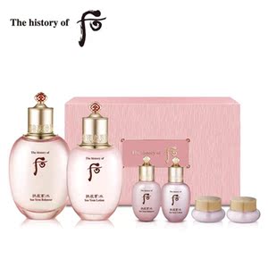 韩国whoo后拱辰享水妍套装水乳面霜套装六件套盒正品补水不油腻