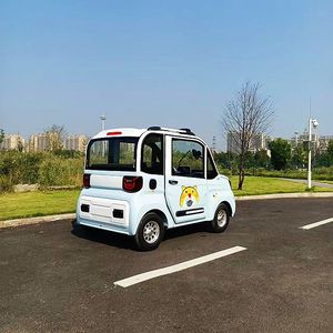 新款两门四座手把方向盘款式四轮电动车悬挂减震碟刹老年代步车