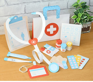 儿童手工折纸diy拼装立体3d纸质模型 卡通医生用具用品制作纸模型