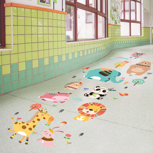 幼儿园创意3d立体跳格子墙贴画地面贴纸地贴教室装饰布置楼梯走廊