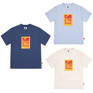 韩国代购 kodak 2021男女同款潮牌kodak柯达新款圆领短袖t恤