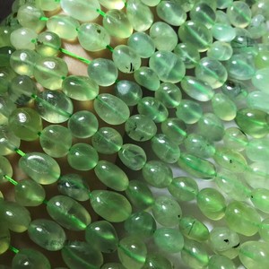 天然水晶 葡萄石随型散珠绿葡萄随形半成品 长链手链项链配珠隔珠