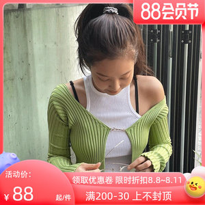 theopenproduct针织开衫春款jennie同款短款外套小众上衣女7人付款