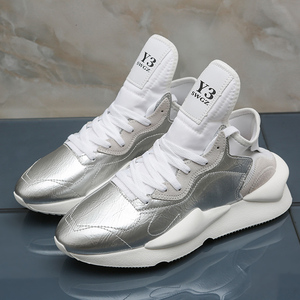 银色老爹鞋女ins潮y3女鞋百搭swgzy3真皮透气情侣休闲运动鞋春夏