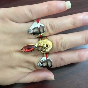 雷欧戒指 雷欧奥特曼变身器狮子之瞳 艾斯戒指儿童动漫玩具戒指男