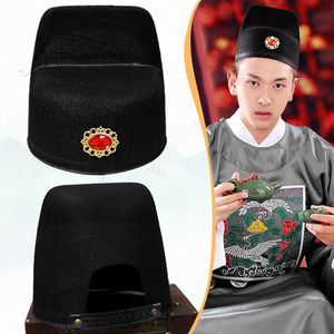 影视古装道具新款明朝锦衣卫飞鱼帽男侠客帽捕快帽官帽复古风造型