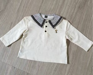 春秋季新款韩国品牌童装 男孩女孩男女童白色T恤