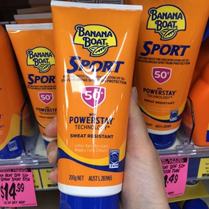 澳洲直邮banana boat香蕉船运动型户外用防晒乳防晒黑spf50 100g