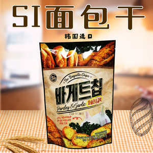 韩国进口食品SI青佑蒜香味面包干法棍烤面包片酥脆好吃零食70g