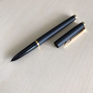 广州青年38钢笔暗尖一体透明毛细金属杆练字高级墨水笔