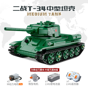 玩具组长淘宝t34坦克世界玩具乐高虎式7模型拼装8儿童军事moc积木