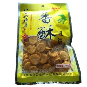 香辣豆饼 6袋起包邮 安徽淮南 八公山特产 酥脆 100克 小零食