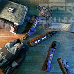 【zggb】le玩家 atf 联邦探员 全员真警 双面刺绣钥匙扣战术挂件