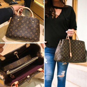 正品代购lv女包montaigne中号手袋 bb蒙田包单肩斜跨手提包m41055