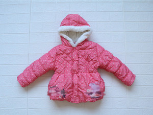 英国原单女童洋气棉衣棉袄外贸出口尾单中童冬装棉服保暖外套