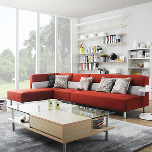 红苹果沙发家具简约现代家私布艺沙发可拆洗转角组合多人位ap66