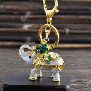 韩国大象车钥匙扣女可爱ins网红小象汽车钥匙链女款高档简约挂件