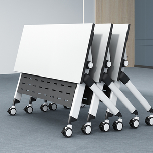 可折叠移动拼接桌椅酒店教育机构培训桌长条组合办公多功能会议桌