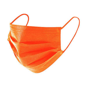 口罩女橙色