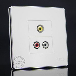 音频视频插座莲花座