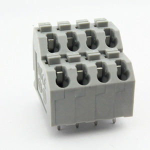 免螺钉PCB免工具接线端子KF250T DG250T灰色双层按压式连接器