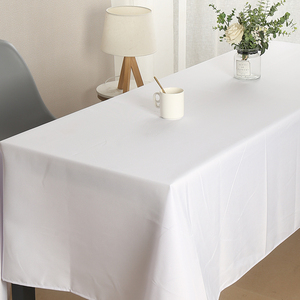 白色桌布酒店专用长方形展示台布冷餐甜品聚会桌布超大尺寸定制做