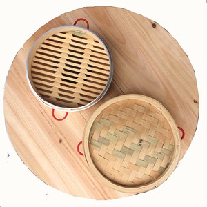 小笼包用蒸板隔板锅盖二孔三孔杉木板配汽实木板配50 55 60锅板